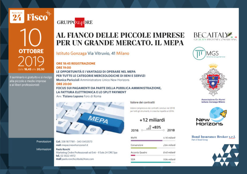 AL FIANCO DELLE PICCOLE IMPRESE PER UN GRANDE MERCATO. IL MEPA